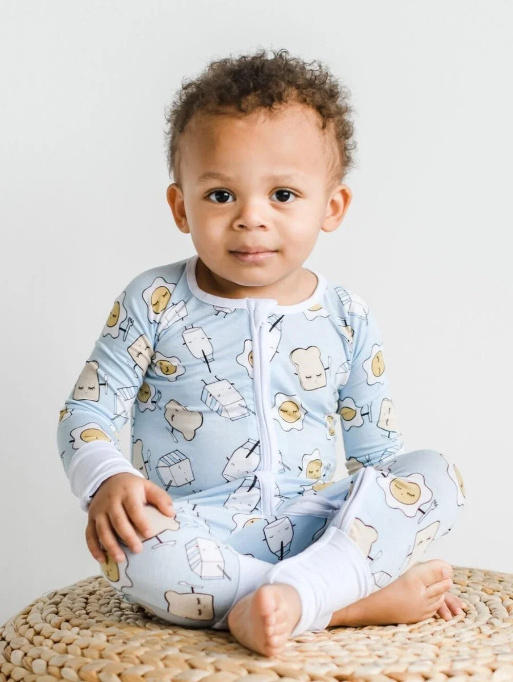 Little Sleepies Breakfast Fitted One-Piece Pajamas 12-18 Months Unisex Bamboo